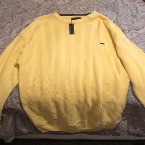 Yellow Alexander Jullian dress pullover sweater